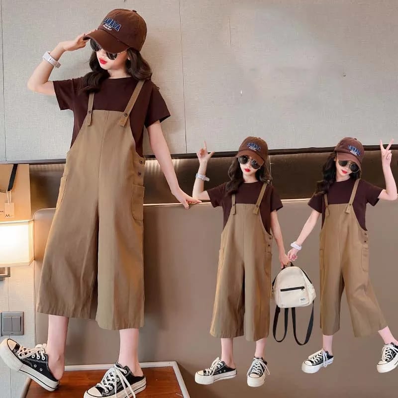 T-shirt+Suspender Skirt Junior Girl Clothing Set